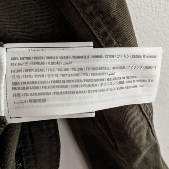 Abercrombie Military Utility Cargo Olive Green Women's Jacket Size Small - Picture 4 of 6